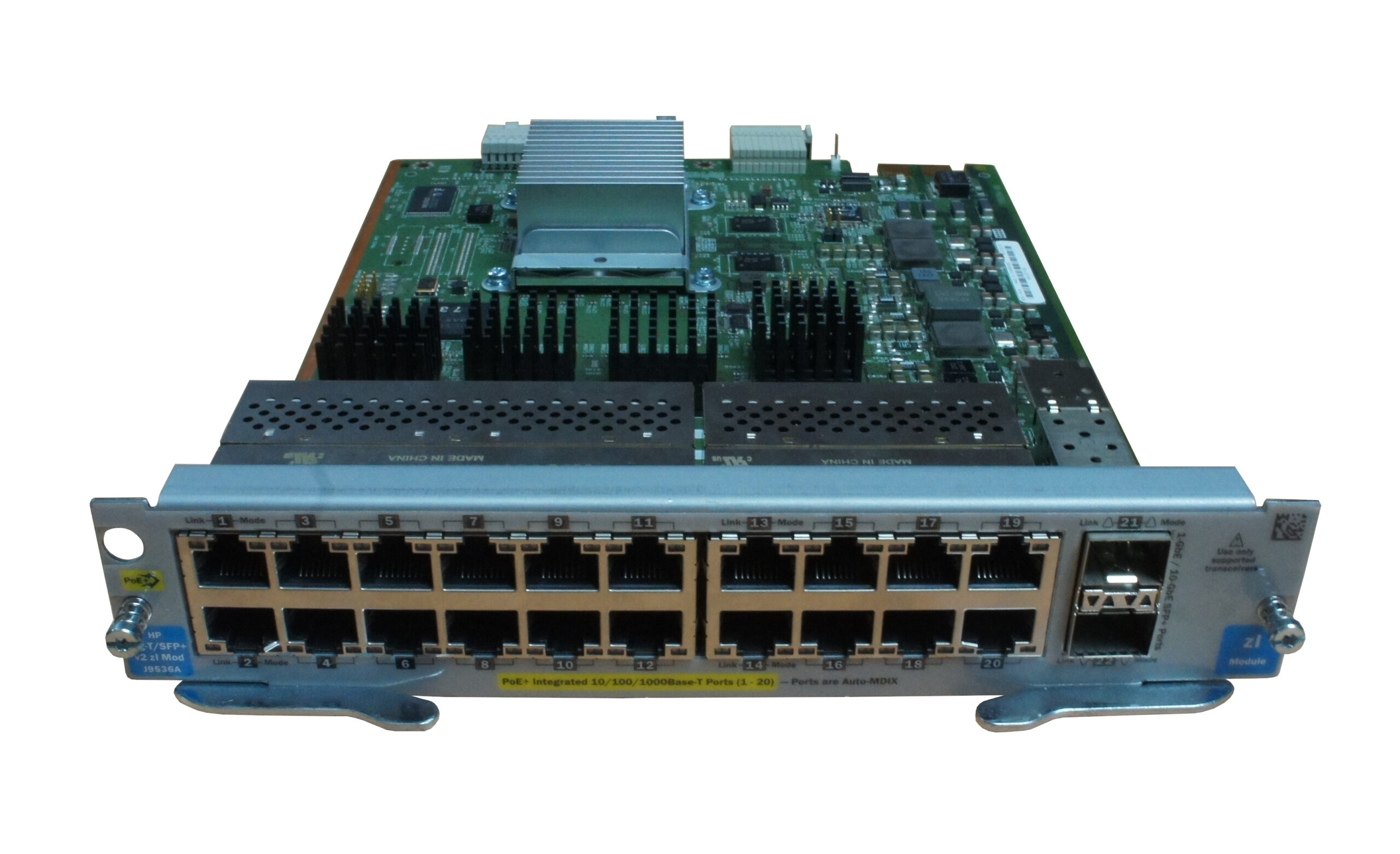 J9536A - HP HPE 20p GT PoE+/2p SFP+ v2 zl Module - MF Communications