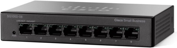 Cisco Small Business Switch 8 Ports 10/100 Unmanaged (SF100D-08-UK)